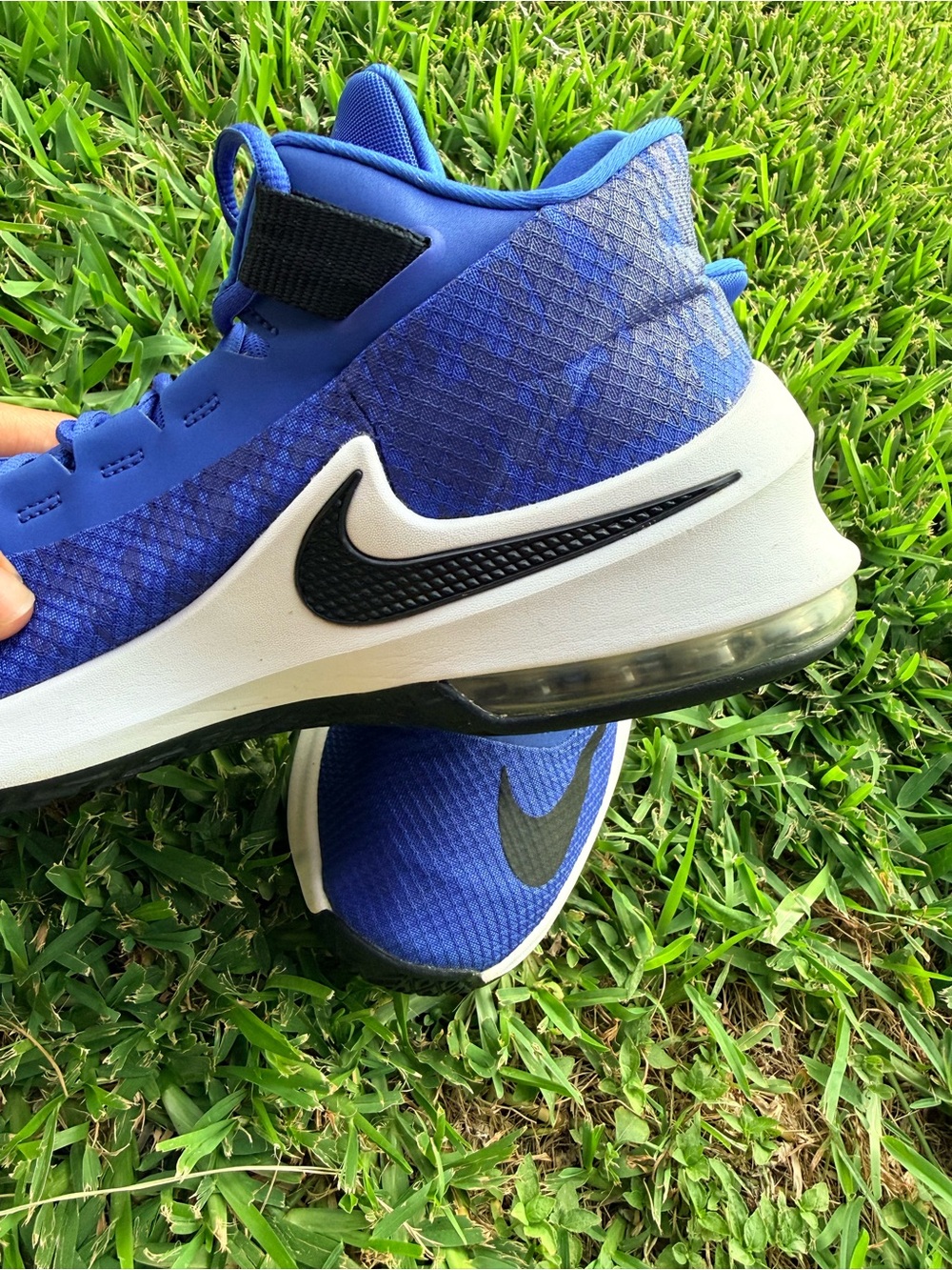 NIKE Air Max Infuriate 2 Mid Sneakers AA7066-400 Royal Blue Black Size 10 men’s - Picture 7 of 13